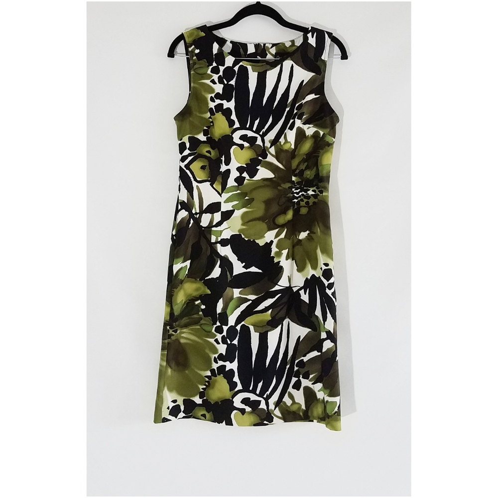 🌺Connected Floral Sleeveless Sheath Dress